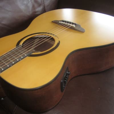 Luna Wabi Sabi Folk Solid Spruce Top A/E Guitar image 1