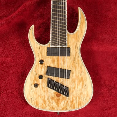B.C. Rich Shredzilla 8 Prophecy Archtop Fanned Frets Left Handed Spalted Maple SZA824FFSMLH 2020 Spa image 1