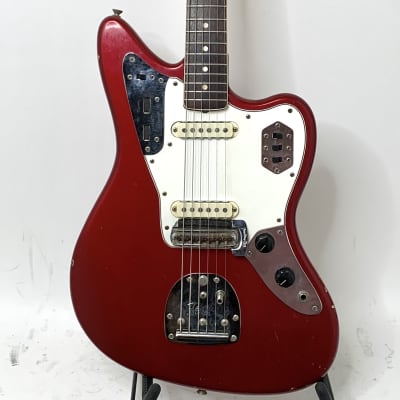 Fender Jaguar 1966 - Candy Apple Red Matched Headstock image 2