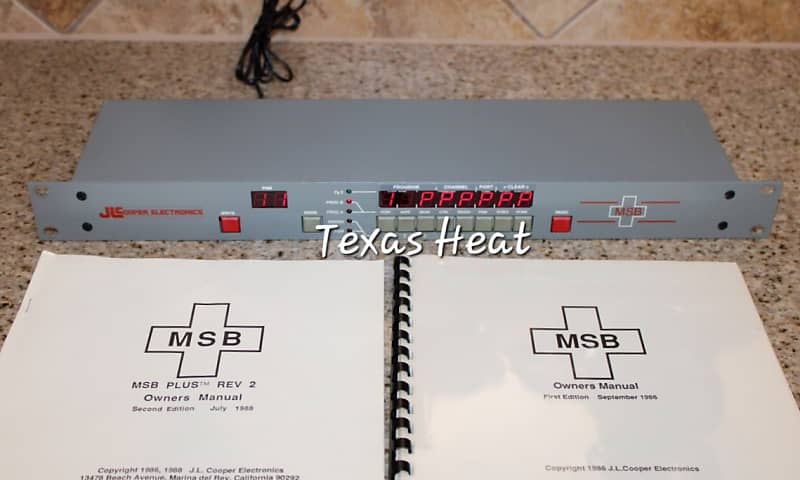 JL Cooper Electronics MSB Plus Rev 2 MIDI Router 8x8 Manual | Reverb