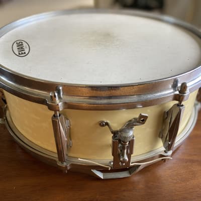 President - Snare (5x14) 1950’s White Marine Pearl image 2