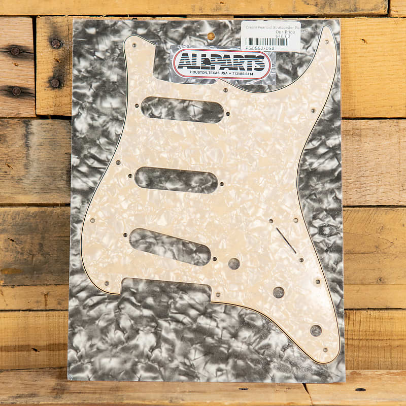 Allparts PG-0052-058 Cream Pearloid Stratocaster Pickguard image 1