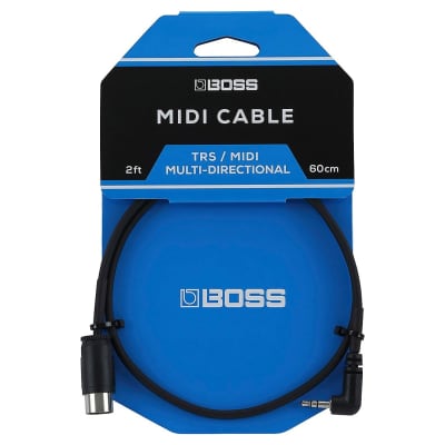 Boss Mini Cable TRS / Midi-Directional 2 Ft (60cm) - BMIDI-2-35 for sale