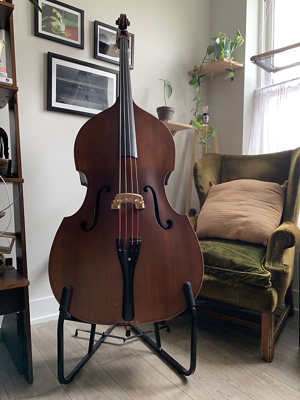Cecilio Size 3/4 Upright Double Bass CDB200 + Case + Bow + Reverb