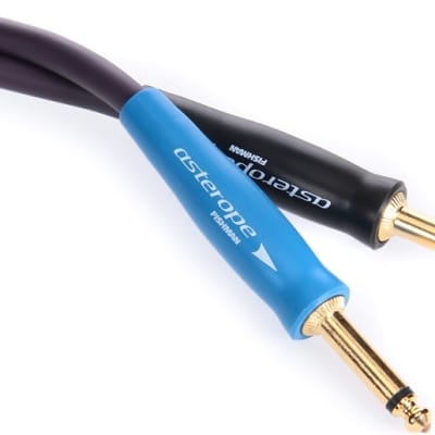 Asterope AST-P10-SSG Pro Studio Series Straight to Straight Instrument Cable - 10 foot Purple/Gold image 1
