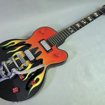 Epiphone Flamekat 1999 - Ebony with Flame Graphic for sale