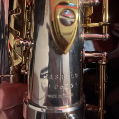 Jupiter JAS110 Eb Intermediate Alto Saxophone Silver/Gold image 6