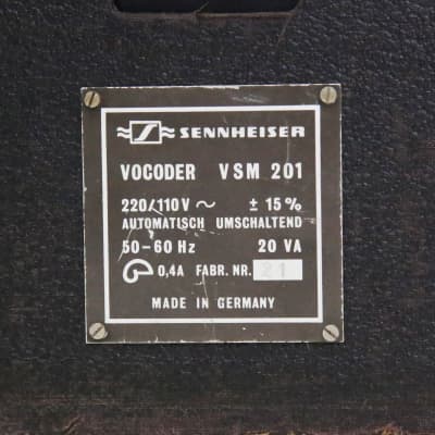 1977 Sennheiser VSM201 Vocoder 20-Band Analog Voice Synthesizer Rare Vocal Microphone Mic Effect Synth Used by Daft Punk image 16