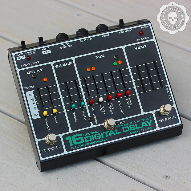 Electro Harmonix 16 Second Digital Delay Reissue (free Reverb