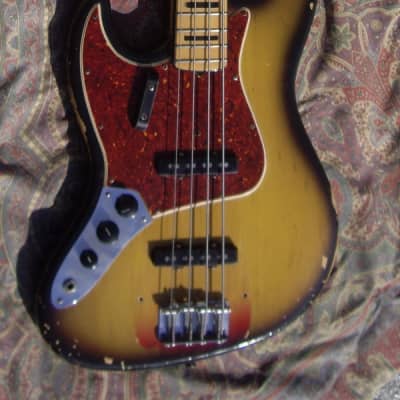 Fender Jazz Bass Lefty 1972 Sunburst Maple Neck Black Block RARE !!! image 1