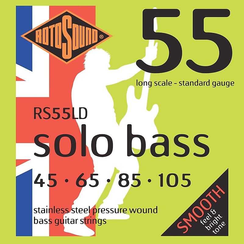 Rotosound RS55LD Linea Pressure Wound Electric Bass Strings (45-105) image 1