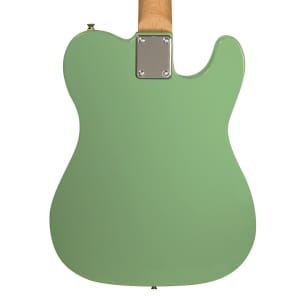 Sawtooth Left-Handed Surf Green ET Series Electric Guitar w/ Aged White Pickguard - Includes: Accessories, Amp & Gig Bag image 4