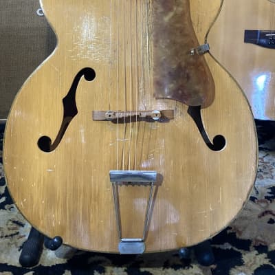 Kay Vintage Archtop ORIGINAL Tuners and Pickguard 1940s? - Blonde for sale