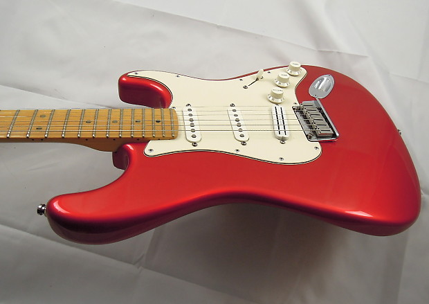 Fender american standard stratocaster hardtail chrome red 2001 hot sale