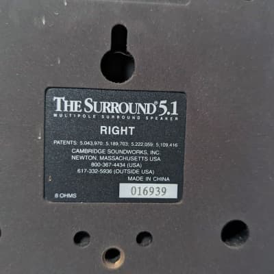 Cambridge Soundworks The Surround 5.1 MultiPole Surround Speakers - Tested & Working image 7