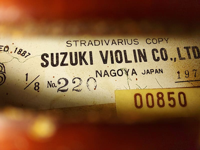 Suzuki Model 220 (1/8 Size) violin, Japan 1975, Reglue/Repair