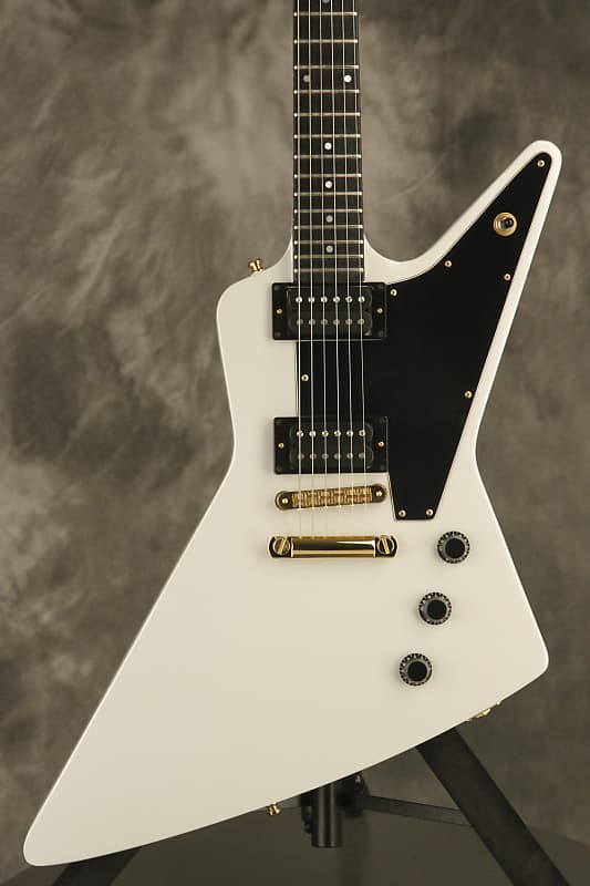 1981 Gibson Explorer E2 refinished PEARL WHITE w/DiMarzio Bluesbucker DP163 pickups image 1