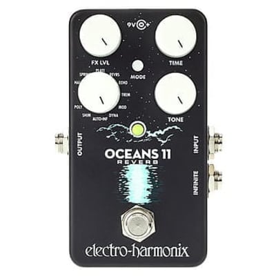 Electro-Harmonix Oceans 11 Reverb - Tremolo, shimmer, phase, flange, delay - W/Power Supply image 1