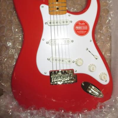 Chitarra Fender Strato Squier modello Classic Vibe 50s Fiesta Red Nuova. image 1
