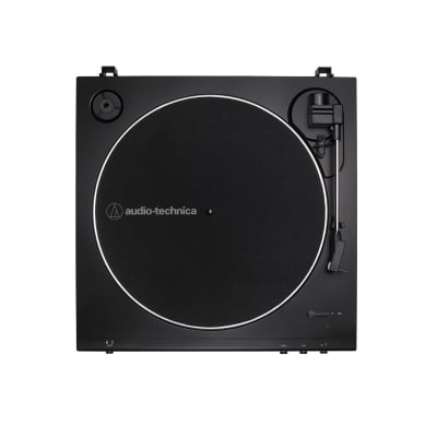 Audio-Technica AT-LP60X Turntable (Gunmetal) - Fully Automatic Stereo Record Player with Built-in Phono Preamp Bundle with BX3BT 120W Bluetooth Studio Monitors, and Accessories (3 Items) image 5
