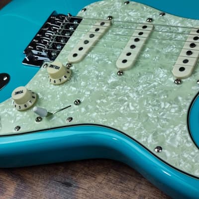 MyDream Partcaster Custom Built -  Turquoise Gilmour image 4