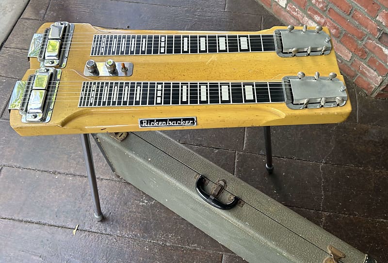 美品1950sTESCO Double Neck Steel Guitar c. 1950 Teisco Double Neck 6/8 Lap Steel / Hawaiian Steel