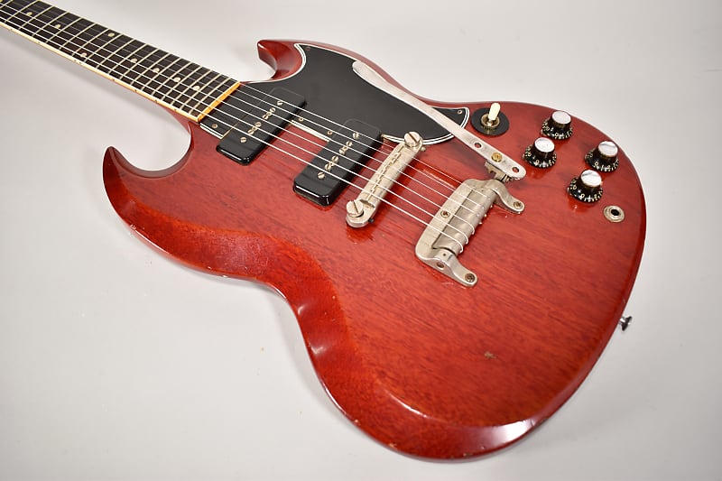 1962 Gibson SG Special Cherry Finish Original Vintage P-90 Electric Guitar USA image 7