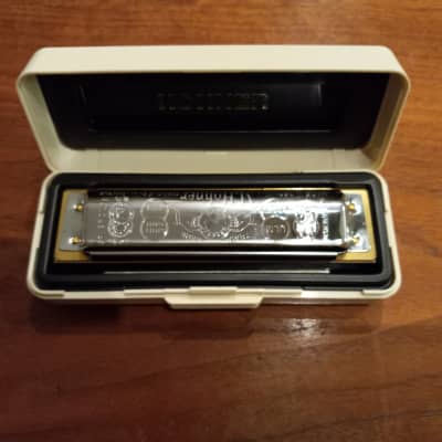 Ancien harmonica Hohner, Echo bell metal reeds, XXème