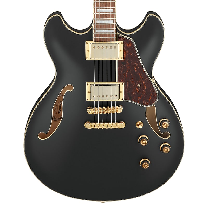 Ibanez AS73GBKF AS Artcore Series 6-String RH Semi-Hollowbody Electric Guitar - Black Flat image 1
