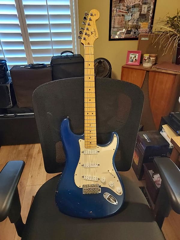 Fender Stratocaster Highway one 2002 Blue Reverb