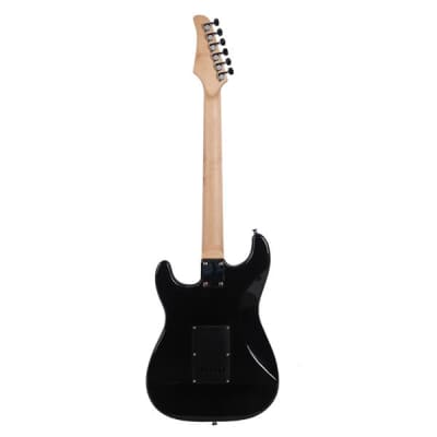 Glarry GST Electric Guitar With Black Pickguard Black image 9