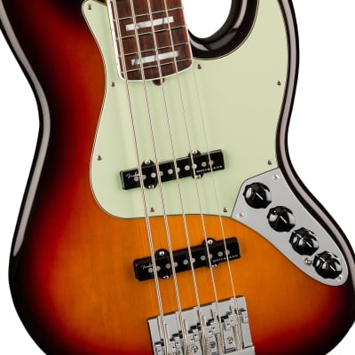 [PREORDER] Fender American Ultra 5-String Jazz Bass Guitar, RW FB, Ultraburst image 4