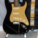 Fender Stratocaster 60th anniversary MIM Texas Special upgraded 2016 black / gold
