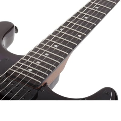 Schecter Traditional Pro Guitar Transparent Purple Burst image 4