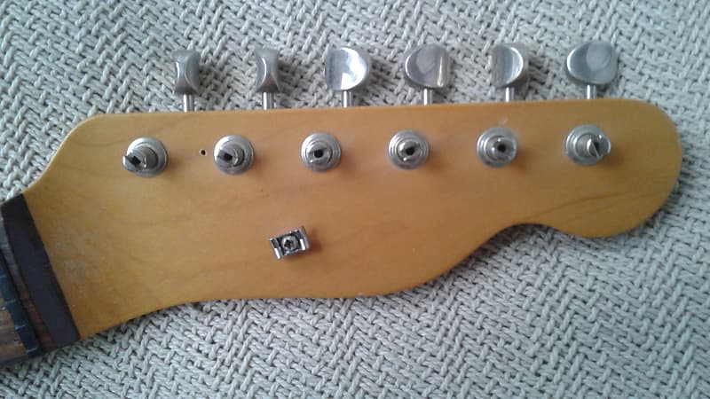 WD Music Rosewood Telecaster neck with tuners - vintage tinted. image 1