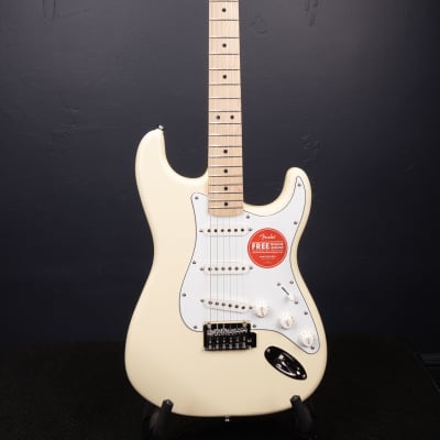 Squier Affinity Series Stratocaster Electric Guitar - Olympic White image 2