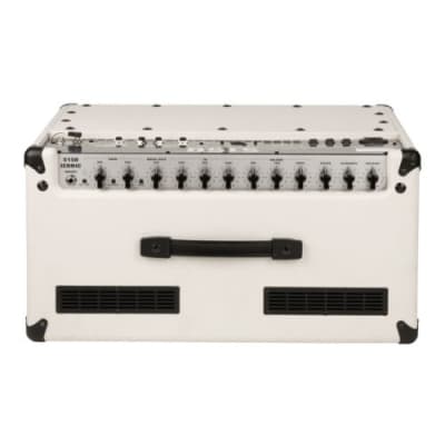EVH 5150 Iconic Series 40W 1 x 12 Combo, Two-Channel, Reverb, Electric Guitar Amplifier with Molded Plastic Handle and Two 6L6 Power Tubes (Ivory) image 10