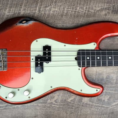 MyDream Partcaster Custom Built - Candy Tangerine Precision Hepcat 62 image 2