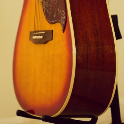 Vintage 1974 Gibson Hummingbird Custom Cherry Sunburst with original hard case image 12