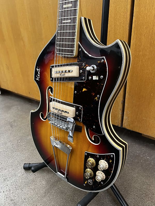 ビザールギター(Kent/サンバースト) 中古・ヴィンテージ】TEISCO ビザールギター サンバースト