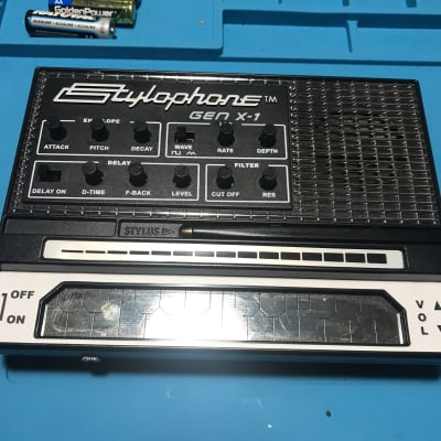 Stylophone Gen X-1 w/CV input mod & CleanJuice USB-C Rechargeable Battery + Korg SQ-1 Sequencer image 2