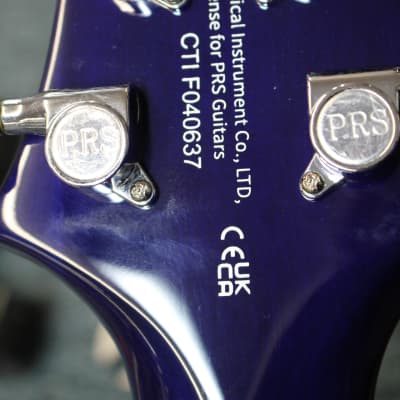PRS SE Standard 24 08 Electric Guitar Translucent Blue w/Gigbag image 5