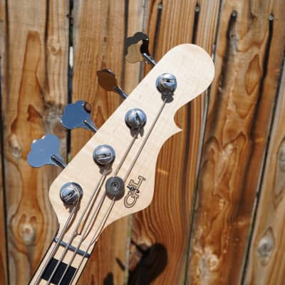 G&L USA Custom Shop JB Blackburst 4-String Electric Bass w/ Black Tolex Case (2023) image 6