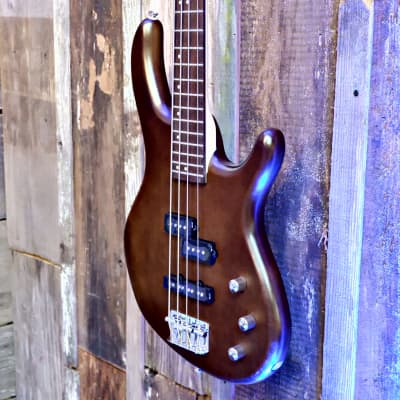 Cort Action PJ OPW 4-String Bass Open Pore Walnut image 7