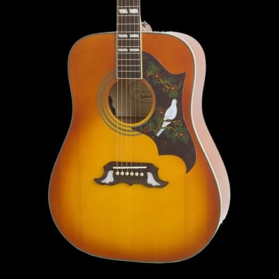 Epiphone Dove Pro Electro Acoustic Guitar (Violin Burst) for sale
