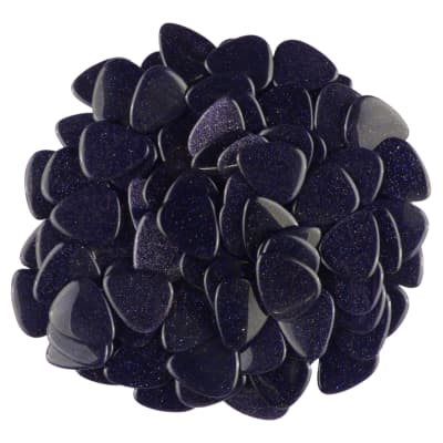 Blue Sandstone Stone Guitar Or Bass Pick - Specialty Handmade Gemstone Exotic Plectrum - 12 Pack New image 4