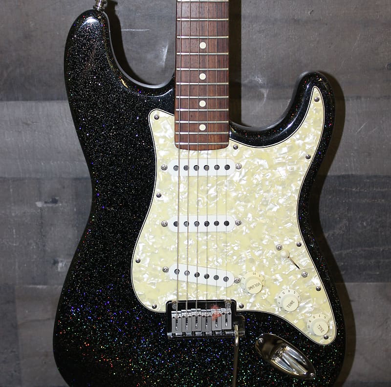 Fender Stratocaster 1988 Custom Shop Holoflake Black Sparkle with original Case! image 1