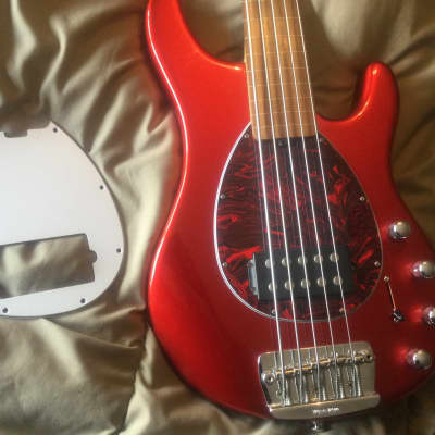 Ernie Ball Music Man USA Sterling 5H Fretless Candy Red image 10