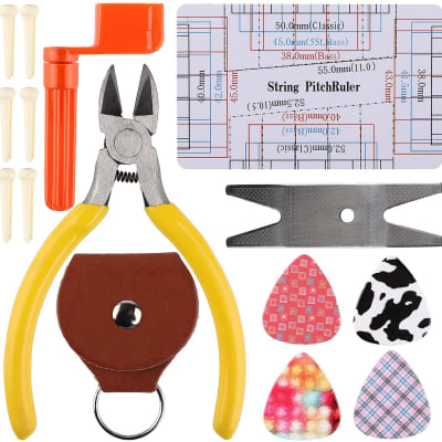 IOppwin Guitar Repairing Tool Kit(26PCS) Wire Plier,String Organizer,Fingerboard Protector,Hex Wrenc image 5