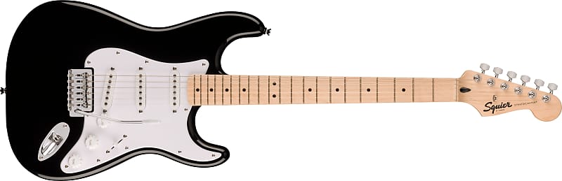SQUIER - Squier Sonic Stratocaster  Maple Fingerboard  White Pickguard  Black - 0373152506 image 1